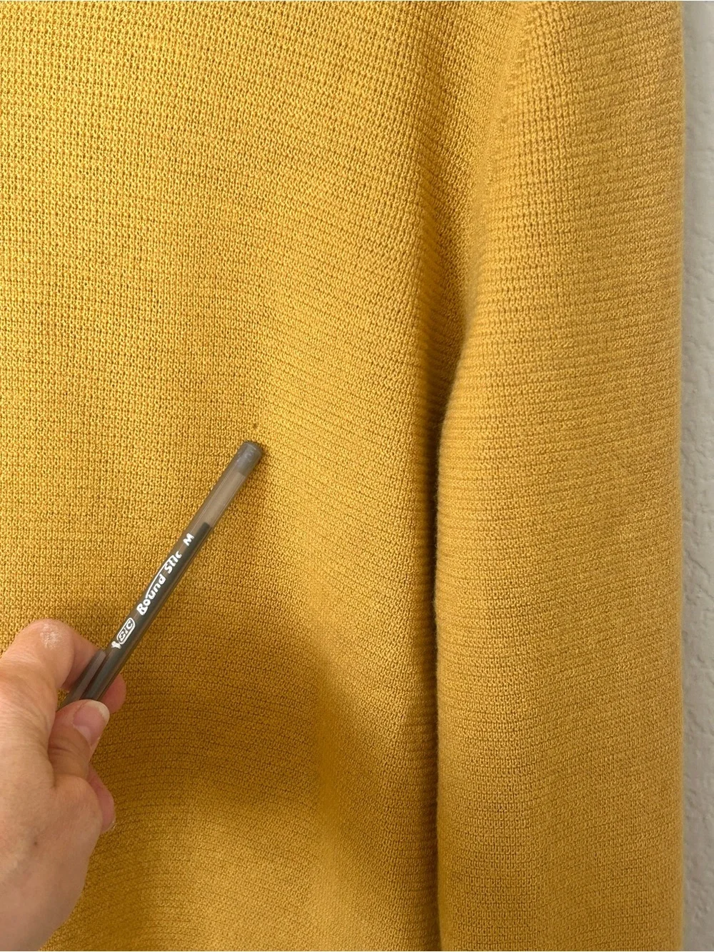 Banana Republic Italian Merino Wool by Baruffa Sweater, Yellow Heather, Large